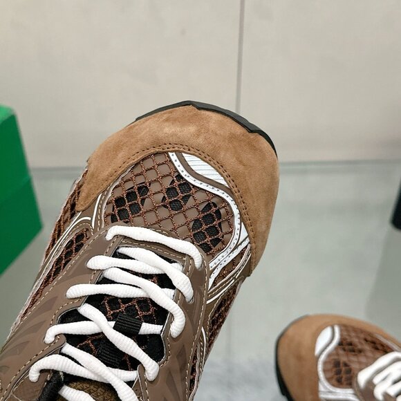 Bottega Veneta Brown Wrap Pleated Sneakers - Picture 7 of 7